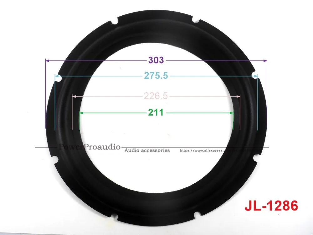 

New 10 pcs /lot = 5 Pair 12 inch Woofer Repairable Parts / Speaker Rubber Surround ( 303mm / 275.5mm / 228.5mm / 211mm )