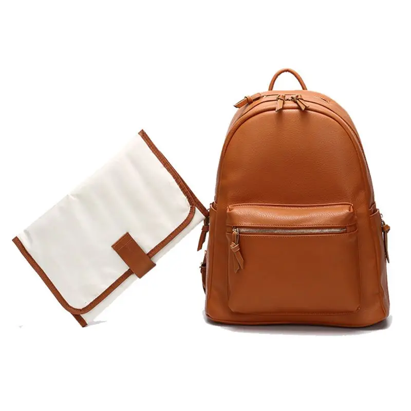 

Portable Mummy Maternity Nappy Diaper Bag Large Capacity Travel Backpack with Stroller Straps Changing pad