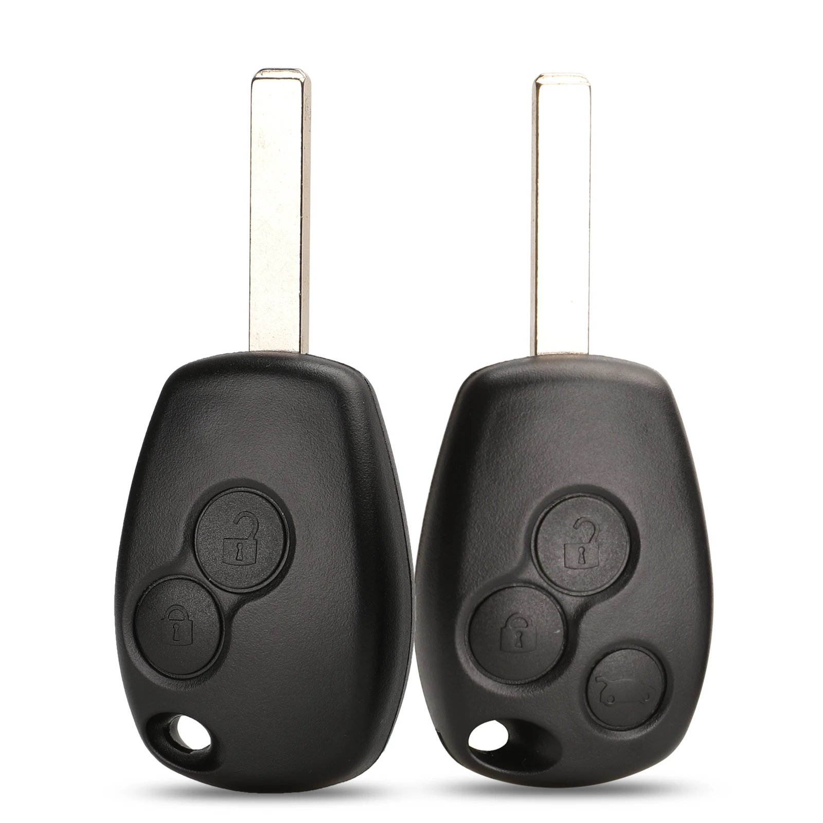 Jingyuqin 2/3 Tasten für Renault Dacia Modus Clio 3 Twingo Kangoo Fernbedienungs-Autoschlüsselgehäuse mit ungeschnittener VA2-Klinge Ersatz – Detail 1