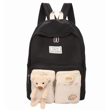 

Women's school bag 2020 New Waterproof Nylon Backpack Unisex Multi-Pocket Travel Backpack Leisure Campus Wind Student Backpack