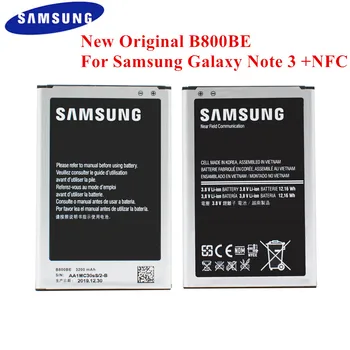 

100% Original Battery B800BE for Samsung Galaxy Note 3 N900 N9006 N9005 N9000 N900A N900T N900P N900K 3200mAh with NFC B800BU