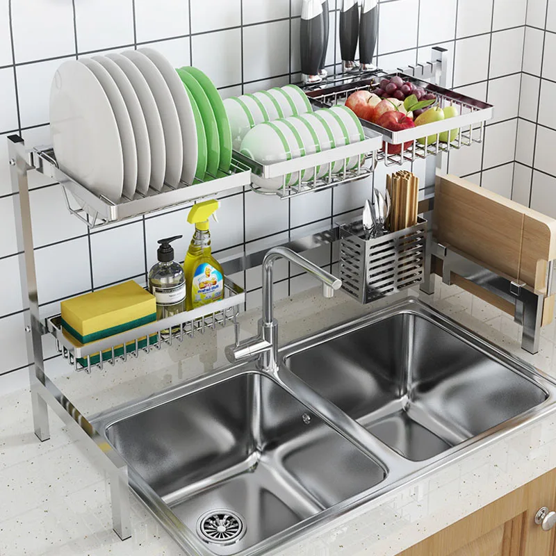 Wall Mount 304 Stainless Steel Kitchen Dish Rack With Cutlery Cup, Kitchen Dish  Drainer Rack, And Drying Rack Organize Your Kitchen With Ease T2003210G  From Ai810, $106.88