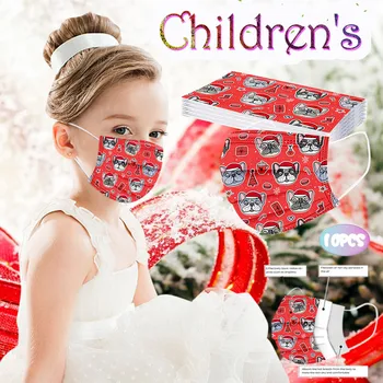 

child Mask Disposable 3Ply face mask cover mouth Elastic Earhook mascarillad Animal print mouth mask Non-woven Breathable masque