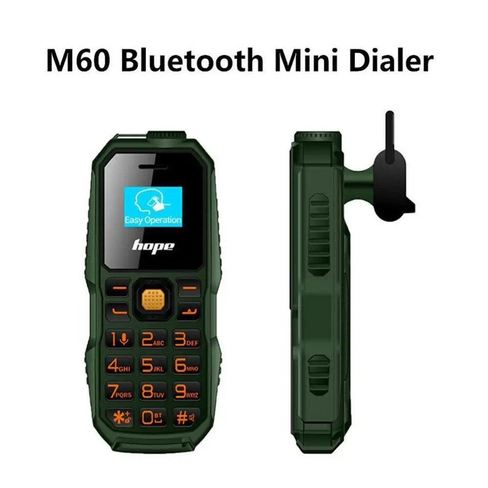 

Bluetooth Dialer mini Cellphone 0.66" Tiny Screen GSM Low Radiation Dual SIM Bluetooth Earphone Smallest Mobile Phone