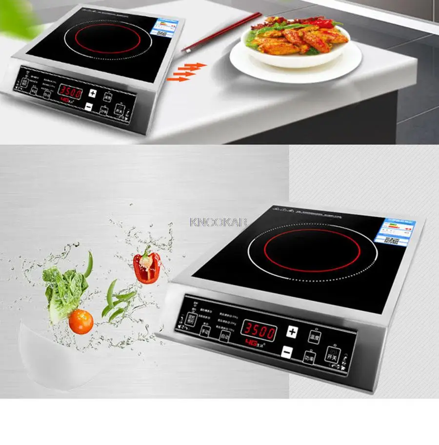 High power electromagnetic oven 3500W commercial induction cooker stir household electromagnetic stove canteen