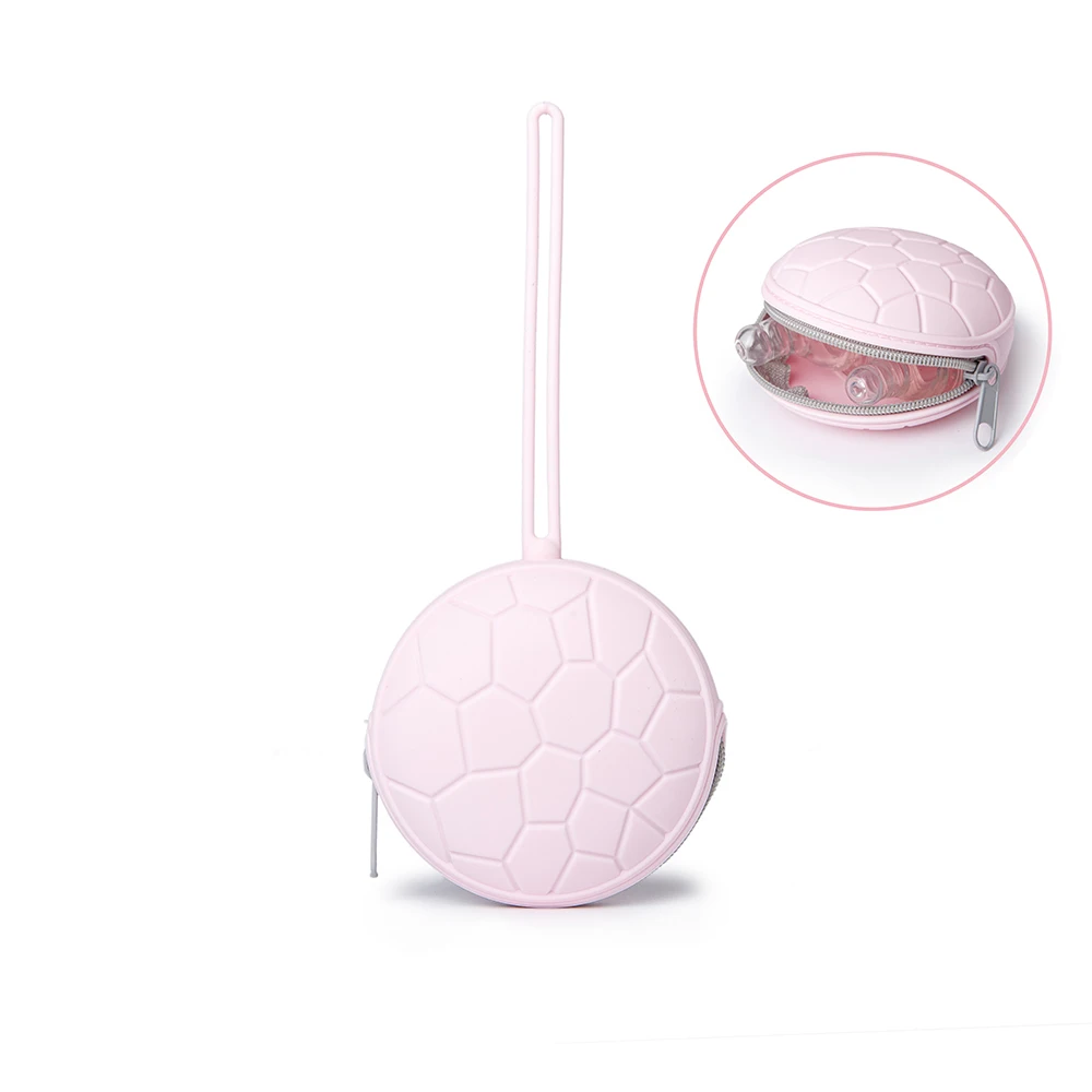 

Soboba Pacifier Pockets Soft Silicone Storage with Baby Stuff Clean Handy Paci Holder Solid Soother Holder Safe Easy to Clean