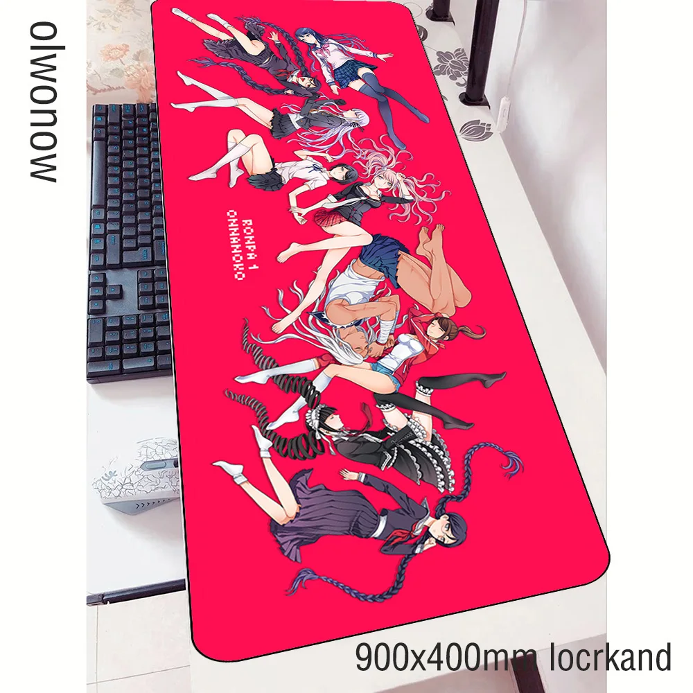 Danganronpa коврик для мыши геймер крутой 90x40 см notbook коврик для мыши игровой коврик для мыши красочный Коврик для мыши стол для компьютера коврик для мыши