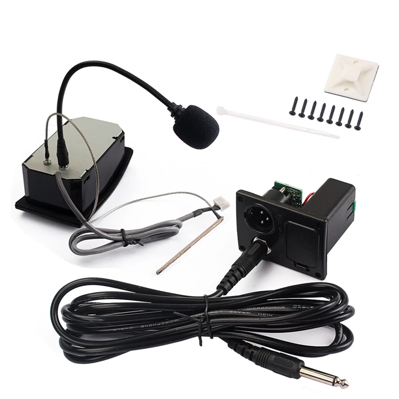 Dropship-5-Band эквалайзер предусилитель звукосниматель ЖК-тюнер с микрофоном набор LC-51 для акустической/классической запасные части для гитары
