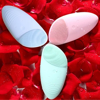 

Powered Face Cleansing Brush Silicone Facial Cleansing Brush Blackhead Remover Skin Care Tools Face Cleaner Mini limpieza facial