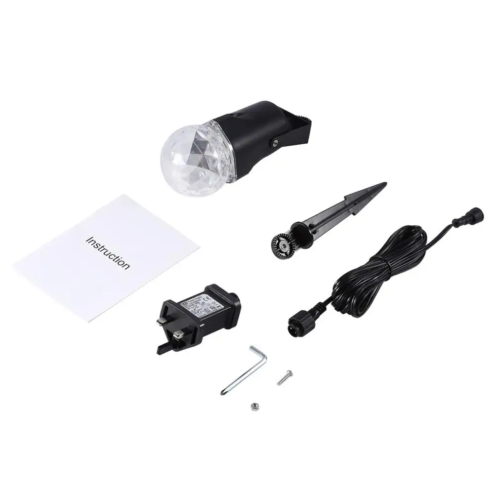 

Waterproof Spotlight Rotating Led Projector Light with Flame Lightings for Christmas Festival Decorations Blue+ Cool White