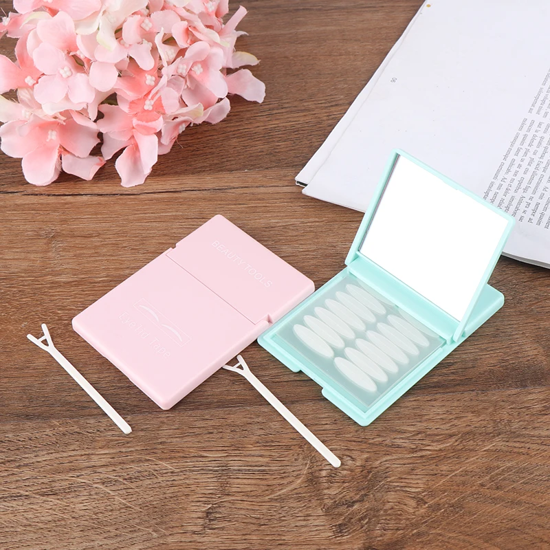 480pcs Double Eyelid Tape Sticker Mirror Box Double Invisible Eyelid Pastes Eyeliner Sticker lift Eye lift Makeup Tape