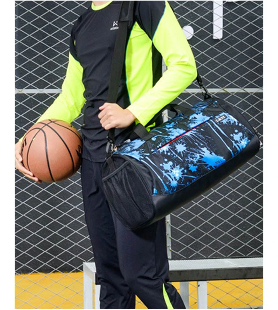 New Outdoor Gym Sports Bags Yoga Fitness Waterproof Bag Men Women Travel Handbag Training Shoulder Sac De Bags With Shoes Pocket
