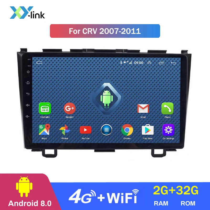 Android 8,1 автомобильный dvd gps мультимедийный плеер для Honda CRV CR-V 3 2007-2011 Автомобильный dvd Навигатор Радио Видео Аудио плеер - Цвет: 4 CORES 2G RAM
