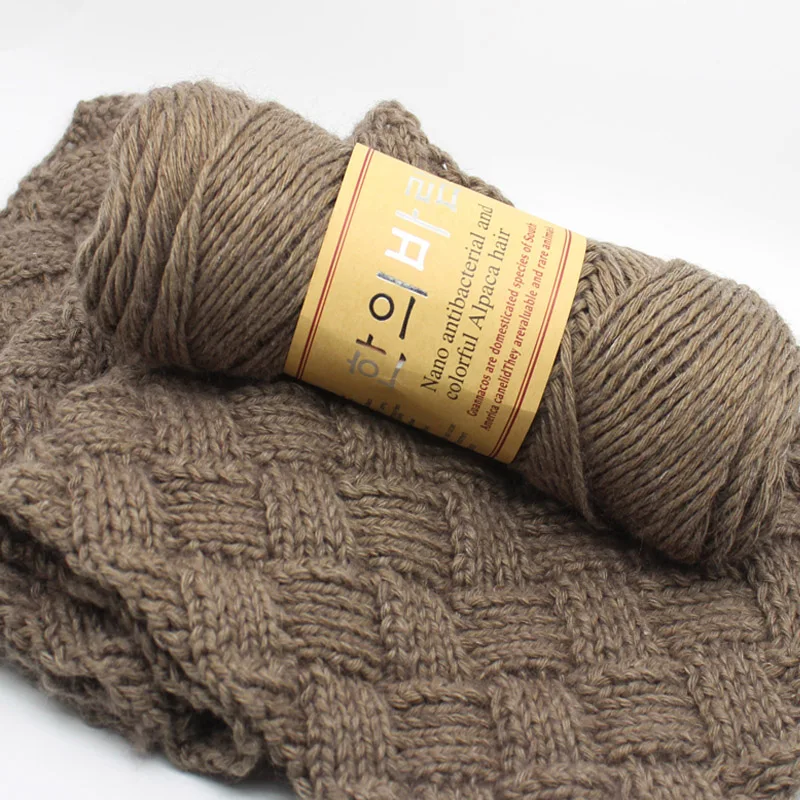 

500g/lot High Quality Alpaca Wool Thick Yarns Hand Knitting Natural Mink Cashmere Yarn Merino Woolen Thick Yarns Crochet Hand Kn