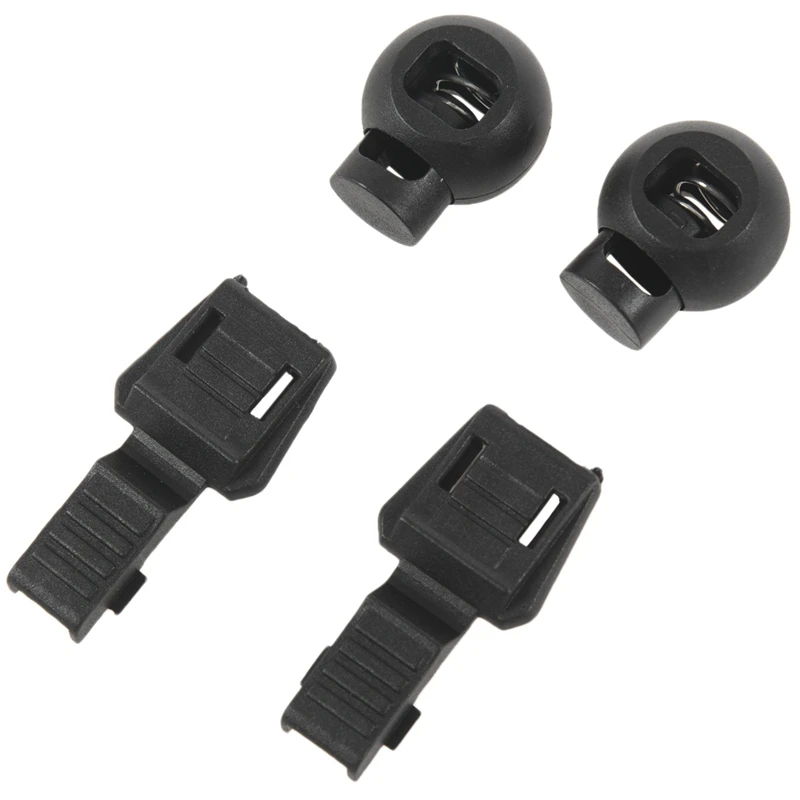 ABDB-2Pair фиксирующий башмак шнурки эластичные шнурки бег спорт 110 см, черный и белый