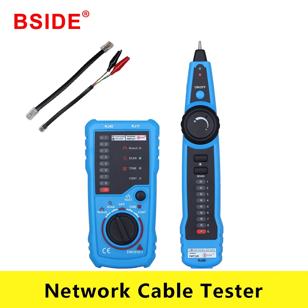 Высокое качество сетевой кабель тестер детектор RJ11 RJ45 Cat5 Cat6 телефонный провод