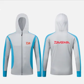 

2020 DAIWA Summer Fishing Clothing Hooded Men Jacket Waterproof Quick-drying Coat Fishing Shirt Hiking Cycling Fishing Clothes