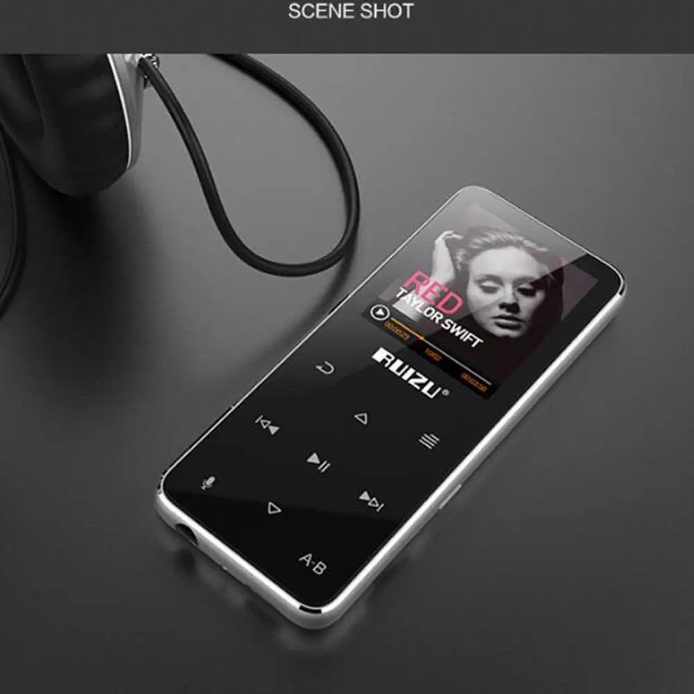 Yiwa RUIZU X16 MP3-плеер Bluetooth Сенсорный экран для спортивной музыки MP3-плееры с наушником fm-радио