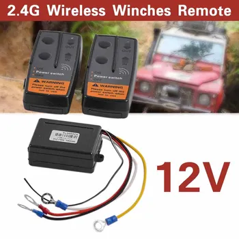 

2.4G 12V Digital Wireless Winches Remote Control Recovery Kit For Jeep SUV Car Receiver and Remote Car Wireless Winch Controller