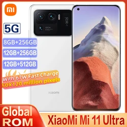 Xiaomi – Smartphone Mi 11 Ultra 5G, ROM Global, 12 go + 256 go, Snapdragon 888, écran AMOLED 2K, 67W, 5000mAh, NFC, livraison DHL, Original 