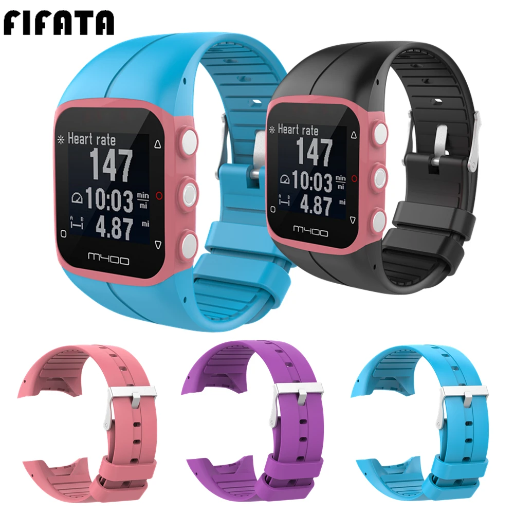 Cinturino "Ata Per Polar M430 M400 Smart Watch Accessori Cinturino In Acciaio Inossidabile Cinturino Intelligente In Silicone Per Polar M400 M430