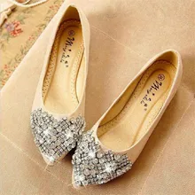 Прямая поставка; модные женские туфли на плоской подошве; коллекция года; балетки принцессы; повседневные туфли-лодочки со стразами; туфли на плоской подошве; большие размеры; Новинка