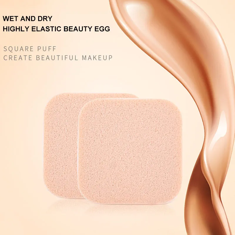20 шт пуф для макияжа удобный и мягкий латексный Порошок Puff прочный многоразовый квадратный косметический пуф Макияж инструмент