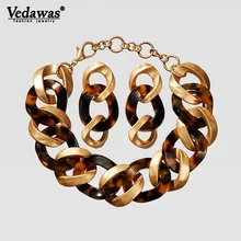 Vedawas панк ZA ожерелье-чокер ручной работы ожерелье s для женщин винтажное металлическое ожерелье двойной Eleven ювелирные аксессуары