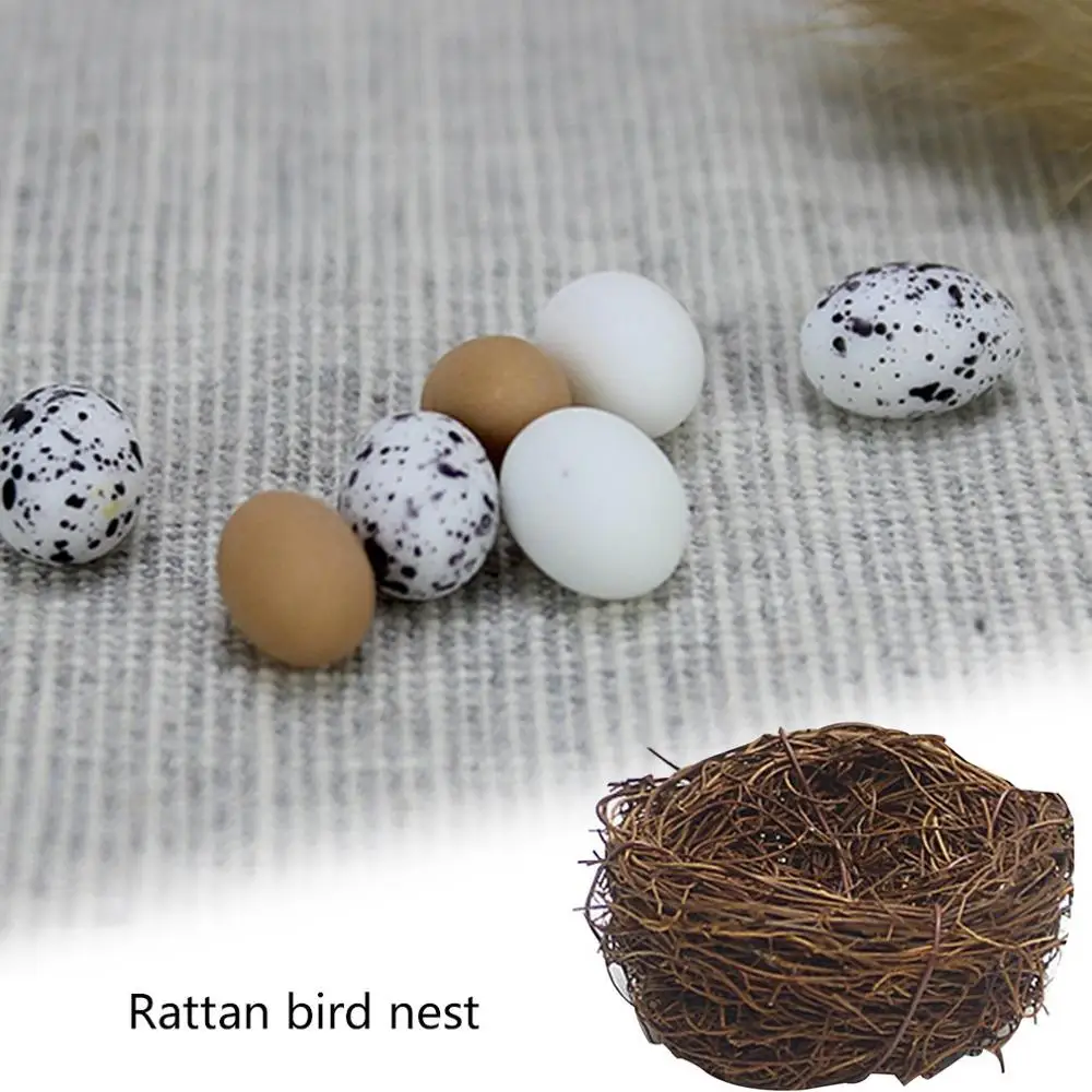 Rattan Nesting Bird Nest Props Handicrafts Henhouse Home Decoration Decoration Natural Handmade Easter Bird's Nest