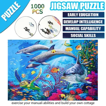 

Puzzles 1000 Pieces Sea World Jigsaw Jigsaws Picture Puzzles Paper Assembling Games Educational Toys