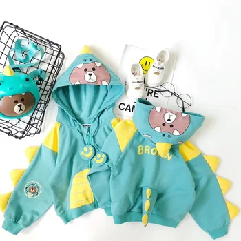 

Baby Dinosaur Jackets Boys Outwear Coats Autumn Winter Kids Clothes Cotton Fashion Boys Jackets Outfits 9M 1 2 3 4 6 8 Years Old