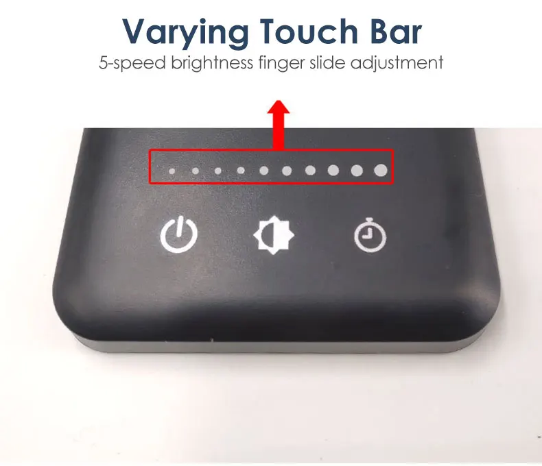 Светодиодный настольный светильник для чтения, Dimable RotatableTouch, настольная лампа, заряжаемая через USB, защита глаз, с таймером, для мобильного телефона, зарядка, книга, светильник