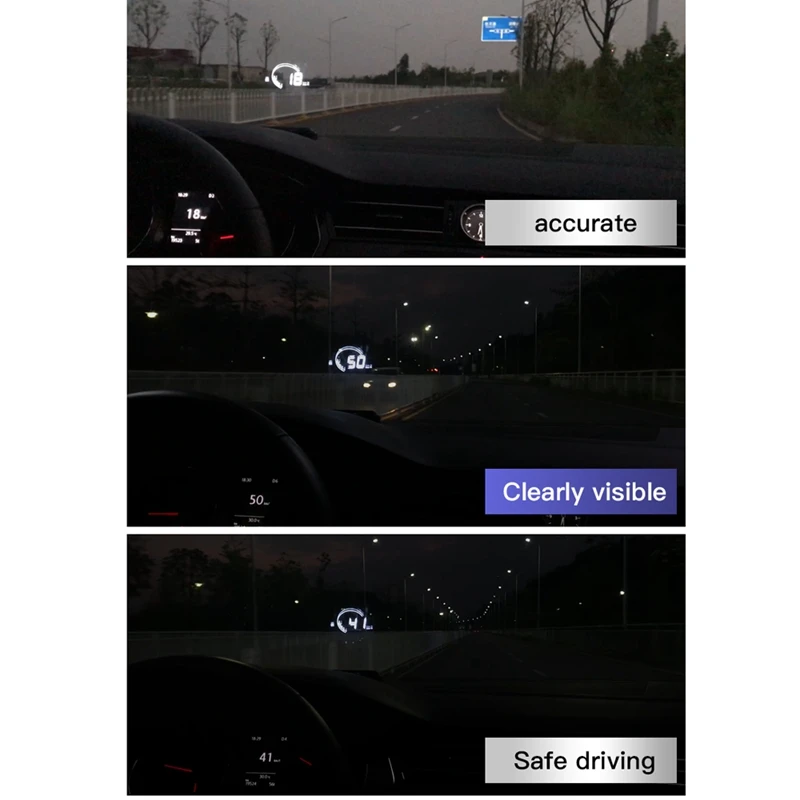 Белый светильник H6 3,8 дюймов Hud Автомобильный дисплей светодиодный лобовое стекло проектор Obd2 сканер Предупреждение расход топлива