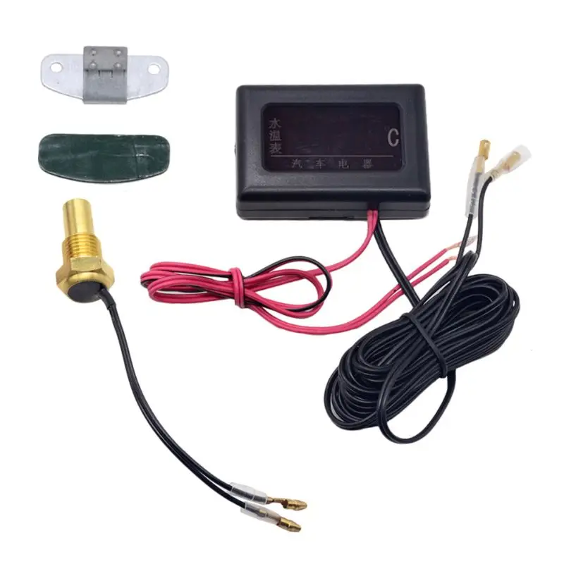 

12/24v Car Digital Water Temperature Gauges Sensor 10/12/14/16/17/21mm Universal X7JF
