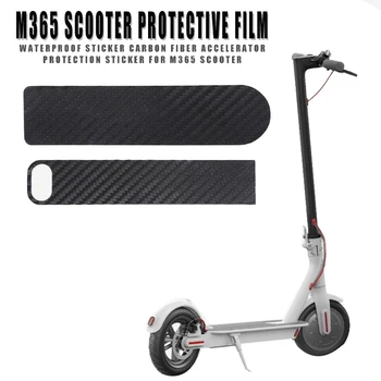 

Electric Scooter Panel Carbon Fiber Waterproof Anti-Slip Protective Film Accelerator Sticker for Xiaomi Mijia M365