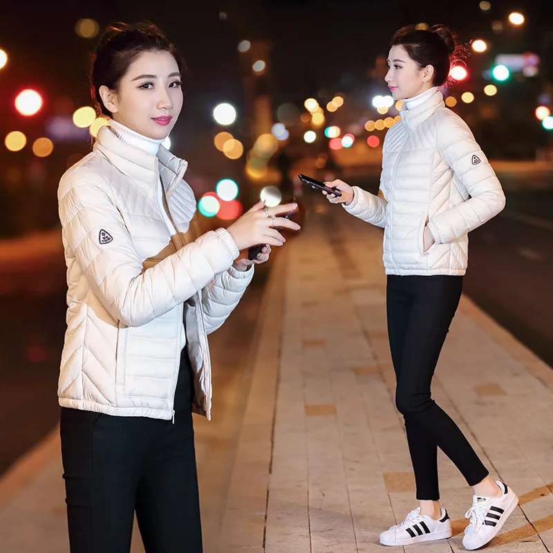 

Kemai Winter Casual Small Cotton-padded Clothes Solid Color Versatile Slim Fit Slimming Temperment Cotton Coat Warm Coat a Large