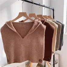 

Womens Fake Collar Hoodies Ladies False Blouse Top Collar Female Shirt Sweater Removable Detachable Collar Decorative