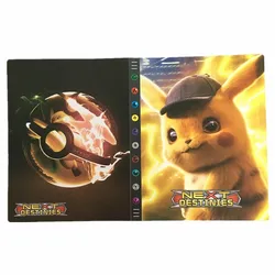 Album Pokemon brillant dessin animé, 432 pièces, cartes de jeu, livre de Collection VMAX GX EX, porte cartes 9 de poche, jouets pour enfants 