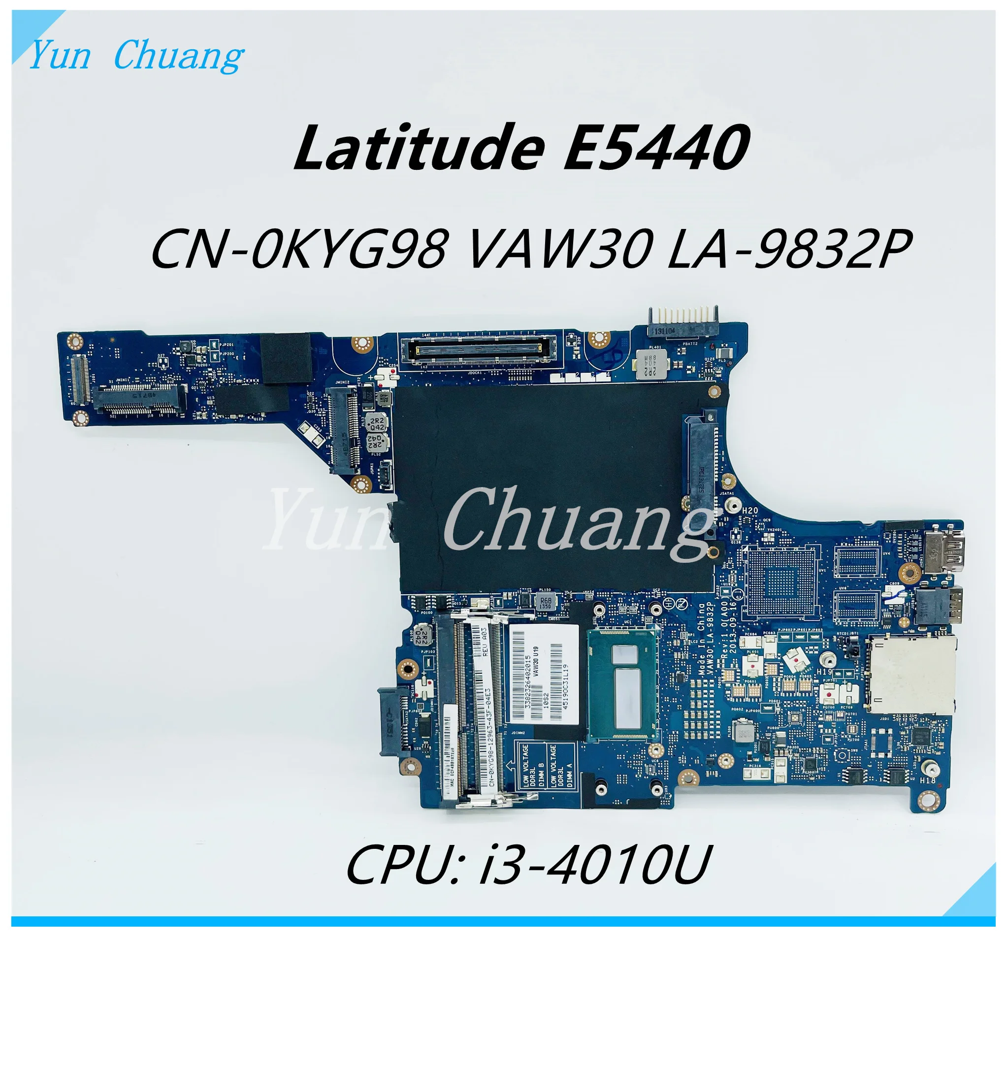 CN-06DTX4 CN-0P9X5M VAW30 CN-0KYG98 материнская плата для ноутбука Dell Latitude E5440 с LA-9832P/4030U CPU DDR3 |