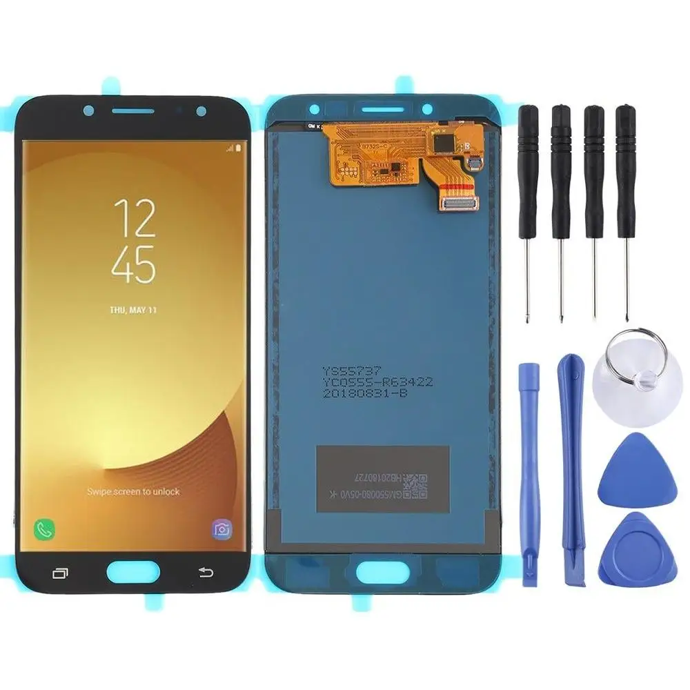 2017 J7 яркость ЖК сменный сенсорный дигитайзер для samsung Galaxy Pro J730 J730F | Мобильные