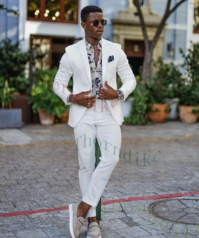 Thorndike Single Breasted Wedding Suit Prom Men Suit Groom Tuxedo Man Blazer Latest Design Costume Homme Men's 2 Pcs T1336