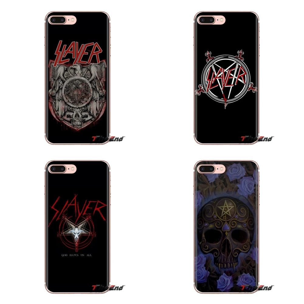 Прозрачный ТПУ чехлы накладки группа Slayer пентаграмма логотип для samsung Galaxy S3 S4 S5