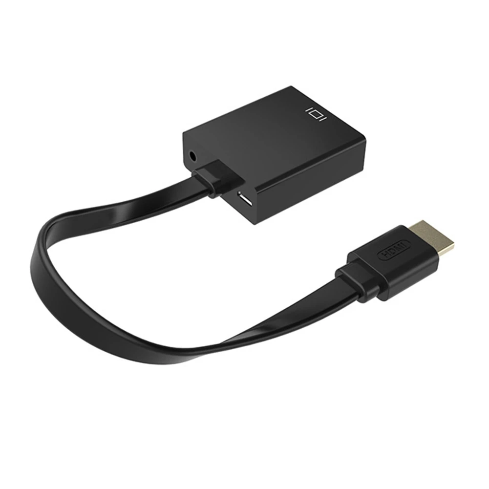 Адаптер hdmi-vga цифро-аналоговый видео аудио кабель конвертера HDMI VGA разъем мужчин и женщин для ПК ноутбук планшет с ТВ