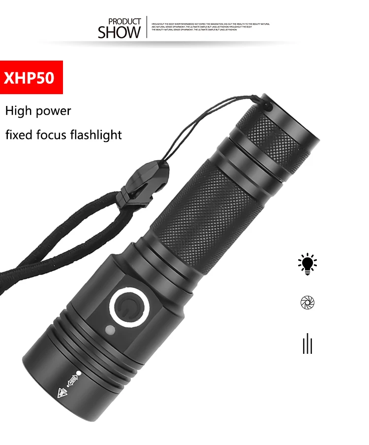 Recarregável da Tocha Zoom à Prova Melhor para Camping Poderoso Lanterna Elétrica Super d' Água Caça Pesca Luz Xhp50 Xhp70.2 Xhp90 Led 32 Recarregável Da Tocha Super Zoom À Prova