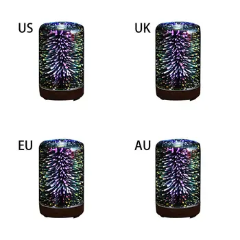 

3D Firework Night Light Ultrasonic Essential Oil Diffuser AU US UK EU Aroma Aromatherapy Fine Fog Humidifier Household Room Car