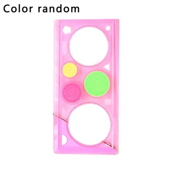 

Million Flower Painting Ruler Drawing Pattern Multi-purpose Ruler For Children School Children Painting Ruler