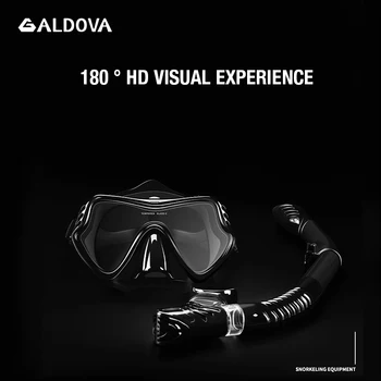 

Snorkeling Sambo Set Full Dry Snorkel Adult Large Field of View HD Diving Mask Equipment