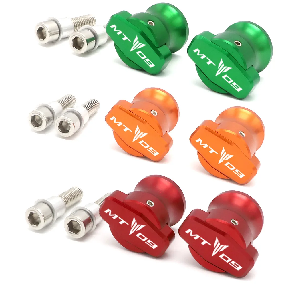 

MT 09 Motorcycle Accessories For Yamaha MT 09 MT-09 MT09 Moto Parts Swingarm Spool Slider Stand Screws 6mm MT 09 2014 - 2018