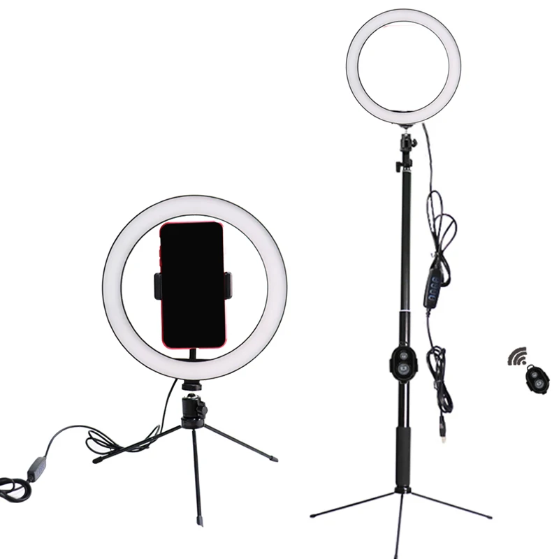  BePotofone Photo Studio Phone Video mini desktop table LED Ring Light 5500K 50cm height Photography - 32921236410