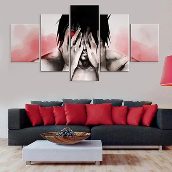 

Anime Sasuke Naruto Poster And Prints Picture 5 Pieces Modular Canvas Painting Modern Wall Art Home Decor For Living Room Frame